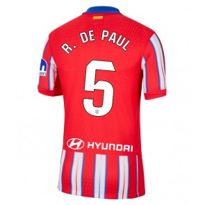 Atletico Madrid Rodrigo De Paul #5 Hjemmebanetrøje 2024-25 Kort ærmer